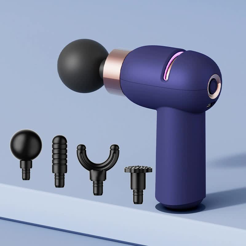 NNEDSZ LC-005-Purple Portable Mini Massage Gun - Quiet Muscle Massager with 6 Speeds