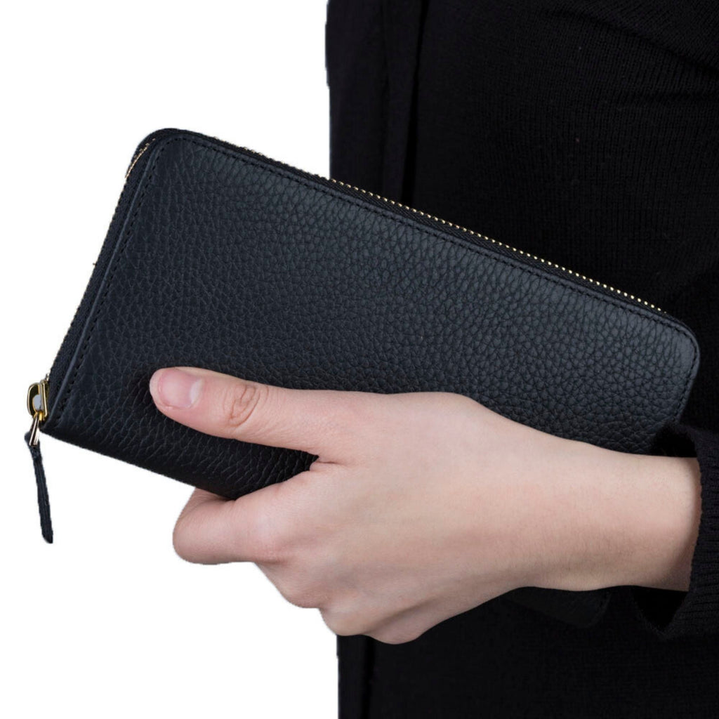 Westminster Handmade Full-Grain Leather Zippered Ladies Handbag